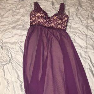 Long Purple Dress